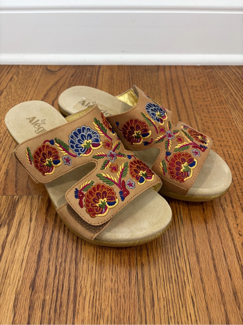Alegria Embroidered Slide Clogs (39) - Picture 4 of 10